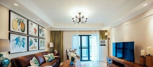 144㎡現(xiàn)代美式 搭配清新的掛畫(huà)